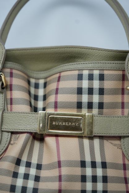 Burberry Haymarket Check Hobo Bag