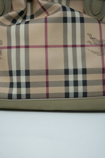 Burberry Haymarket Check Hobo Bag