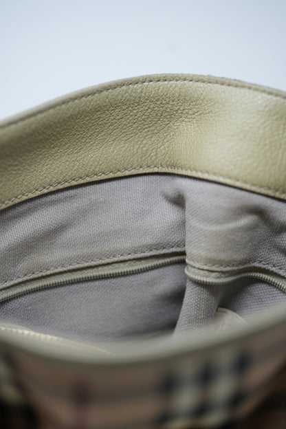 Burberry Haymarket Check Hobo Bag