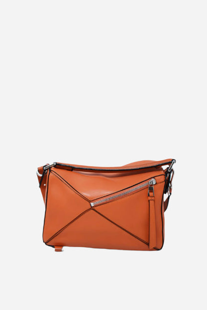Loewe Orange Small Puzzle Bag