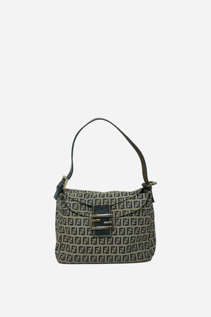 Fendi Zuccino Canvas Double Flap Bag 2000-2010