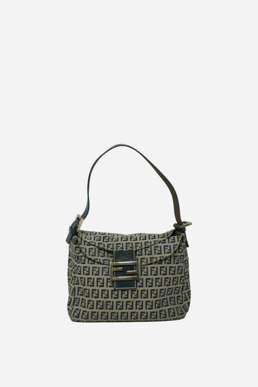 Fendi Zuccino Canvas Double Flap Bag 2000-2010