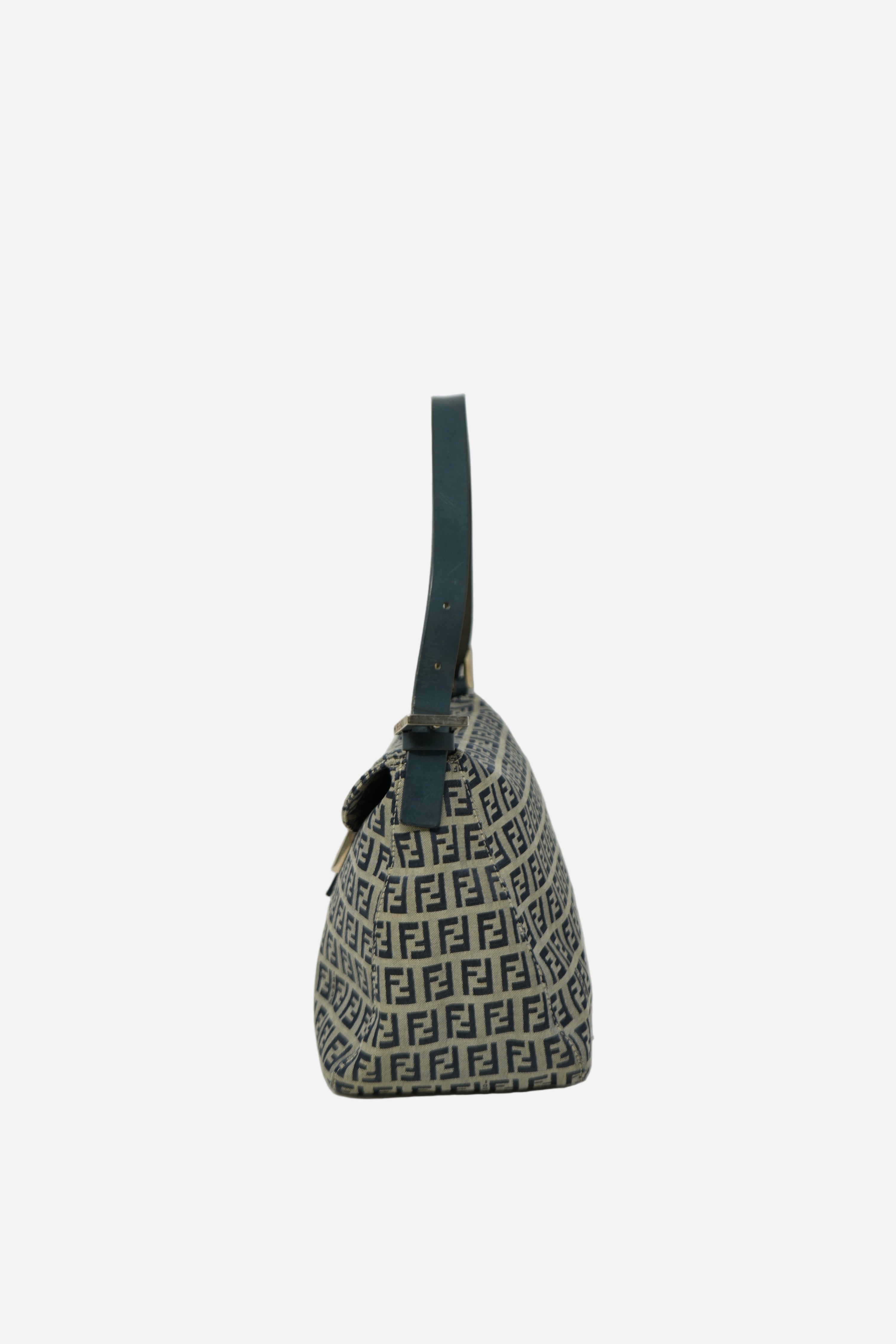 Fendi Zuccino Canvas Double Flap Bag 2000-2010