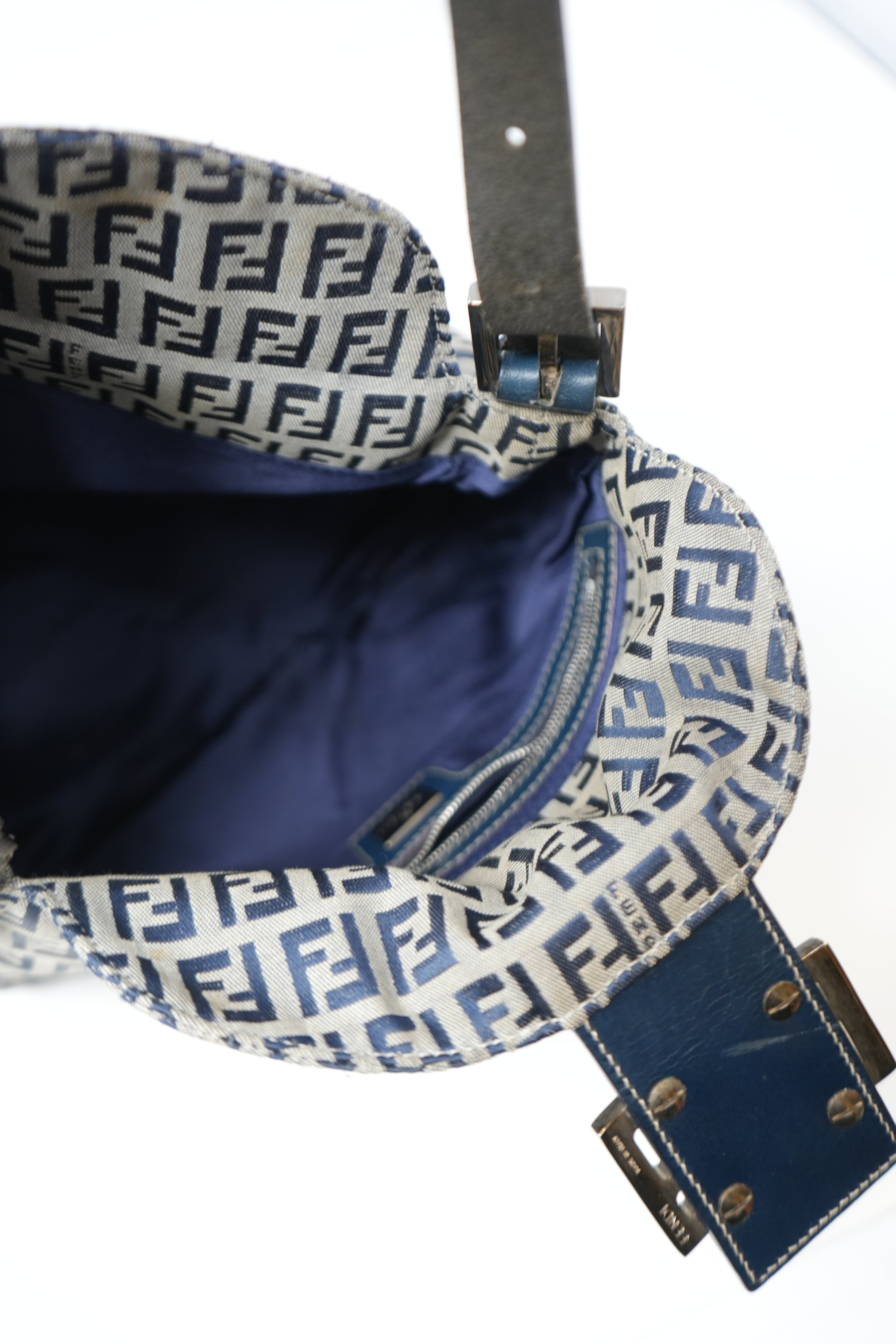 Fendi Zuccino Canvas Double Flap Bag 2000-2010