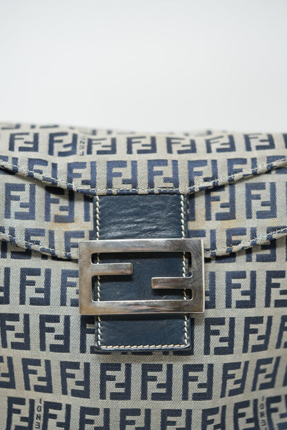 Fendi Zuccino Canvas Double Flap Bag 2000-2010
