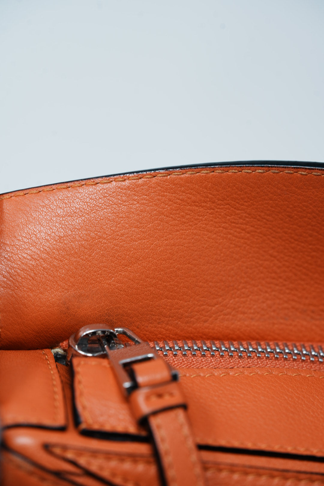 Loewe Orange Small Puzzle Bag