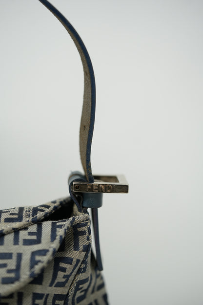 Fendi Zuccino Canvas Double Flap Bag 2000-2010