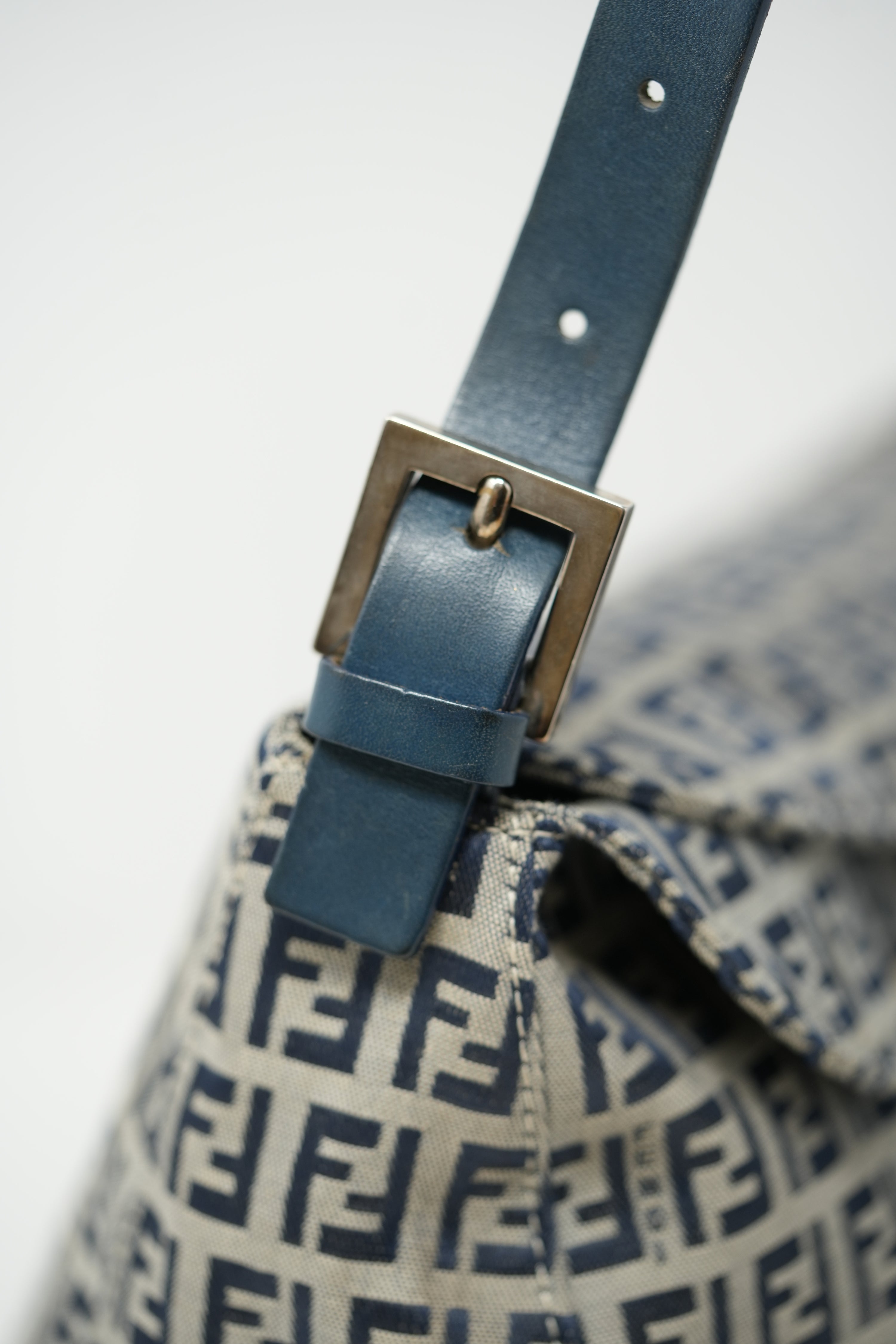 Fendi Zuccino Canvas Double Flap Bag 2000-2010