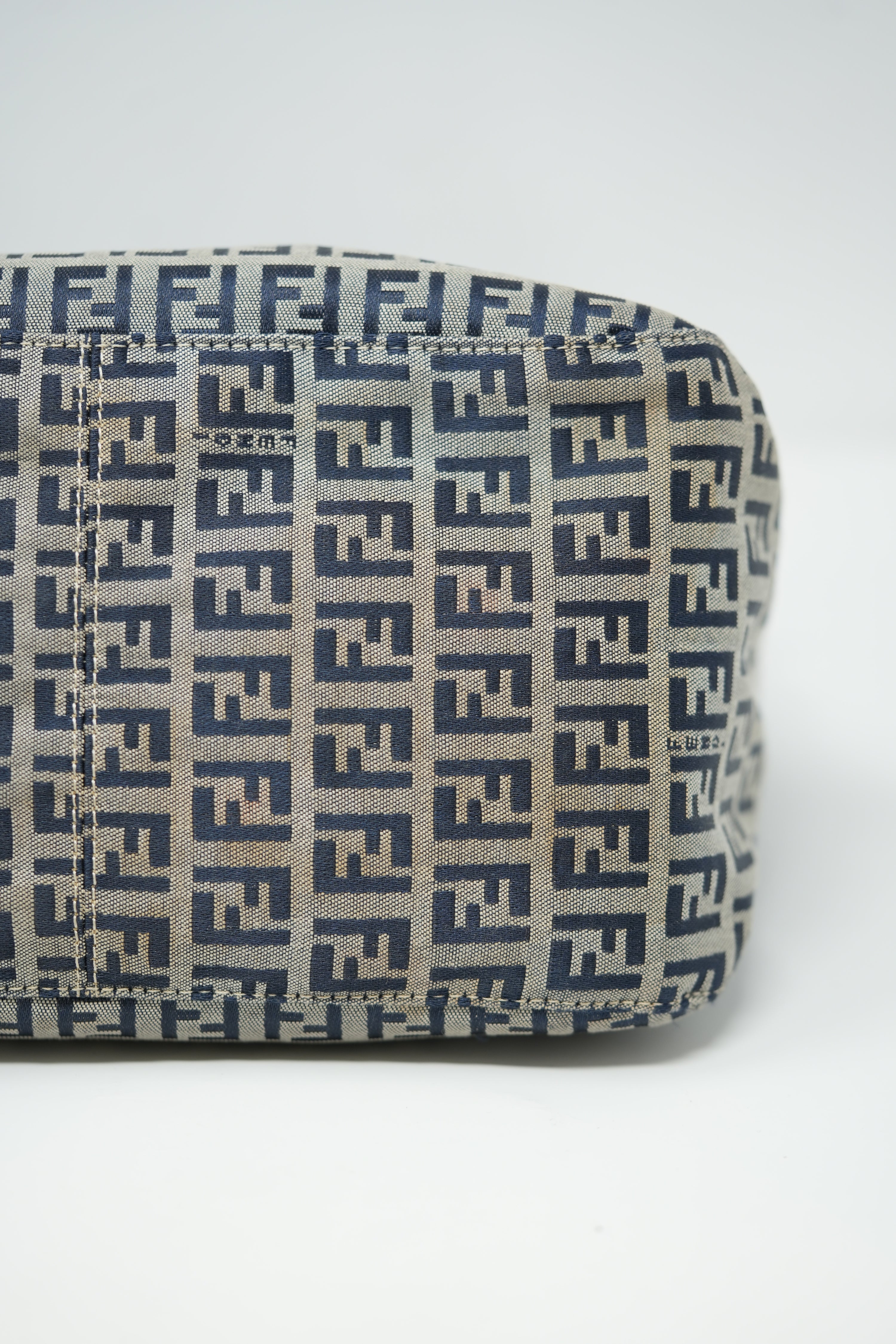 Fendi Zuccino Canvas Double Flap Bag 2000-2010