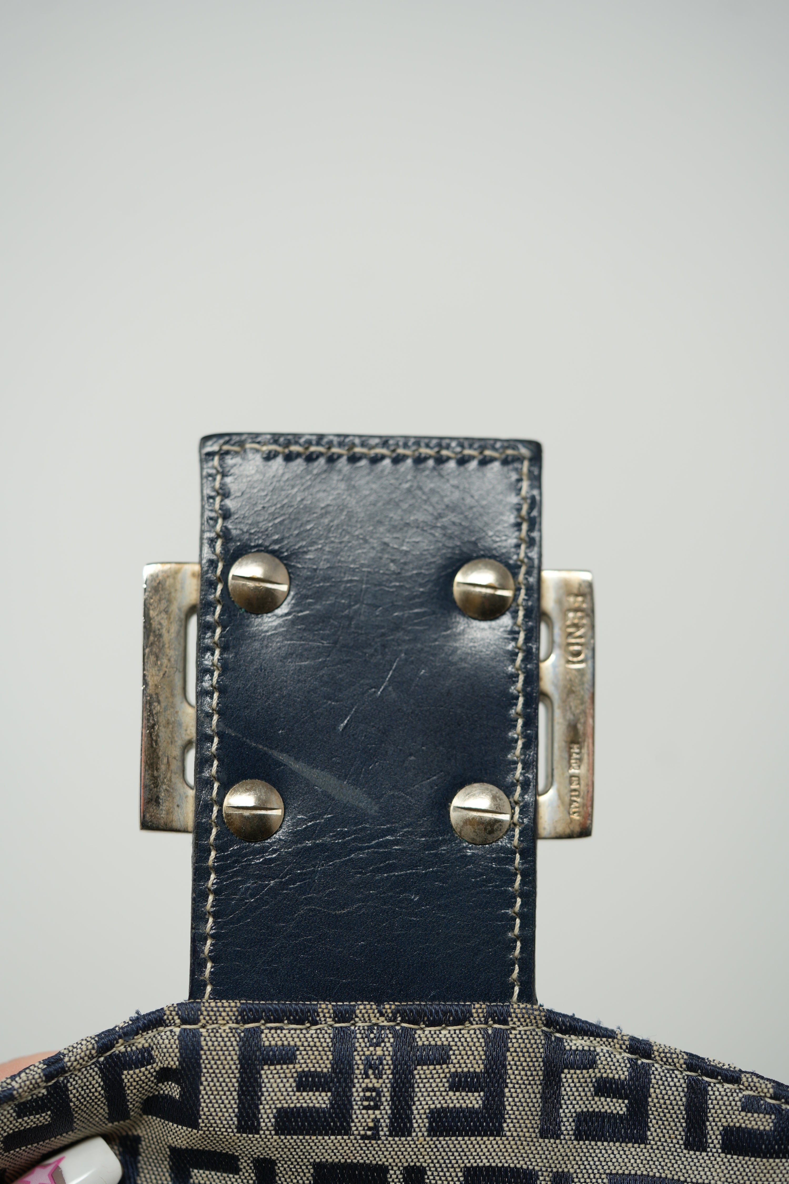 Fendi Zuccino Canvas Double Flap Bag 2000-2010