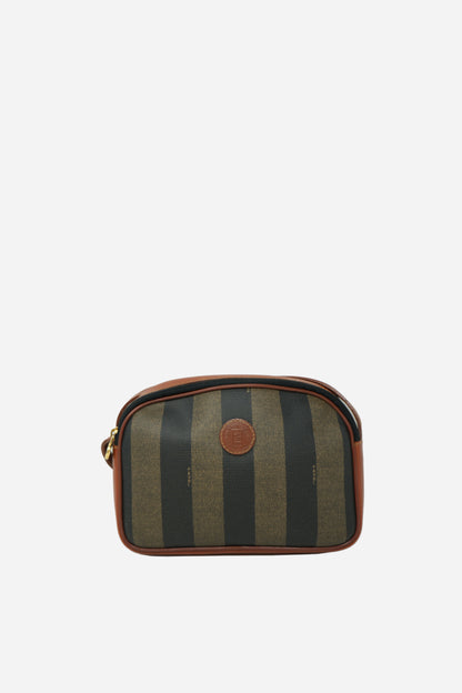 Fendi Vintage Pequin Canvas Crossbody