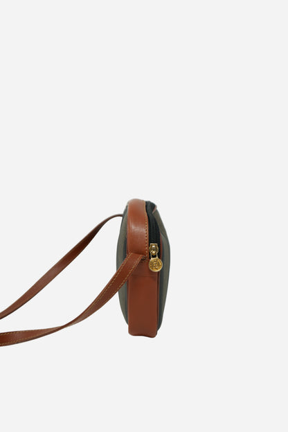 Fendi Vintage Pequin Canvas Crossbody