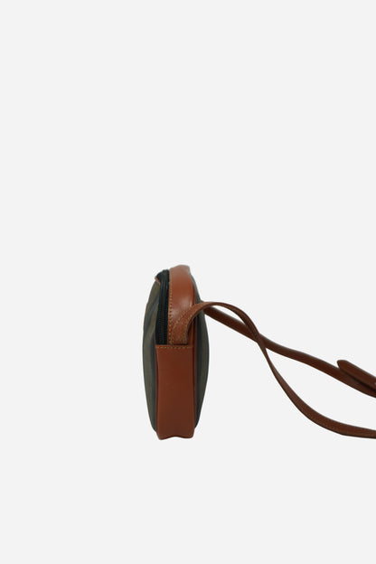 Fendi Vintage Pequin Canvas Crossbody