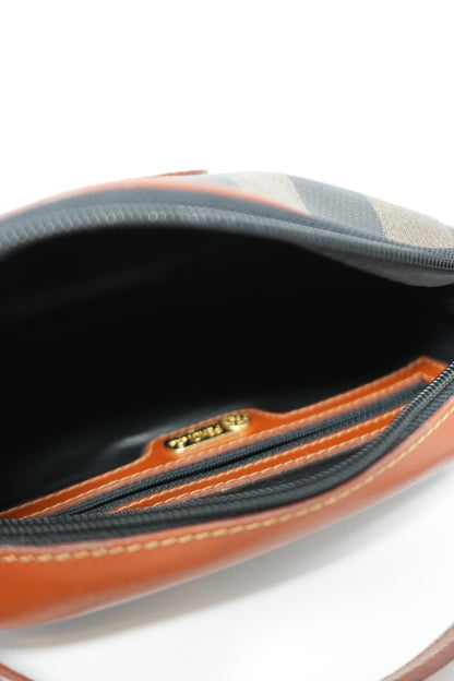 Fendi Vintage Pequin Canvas Crossbody