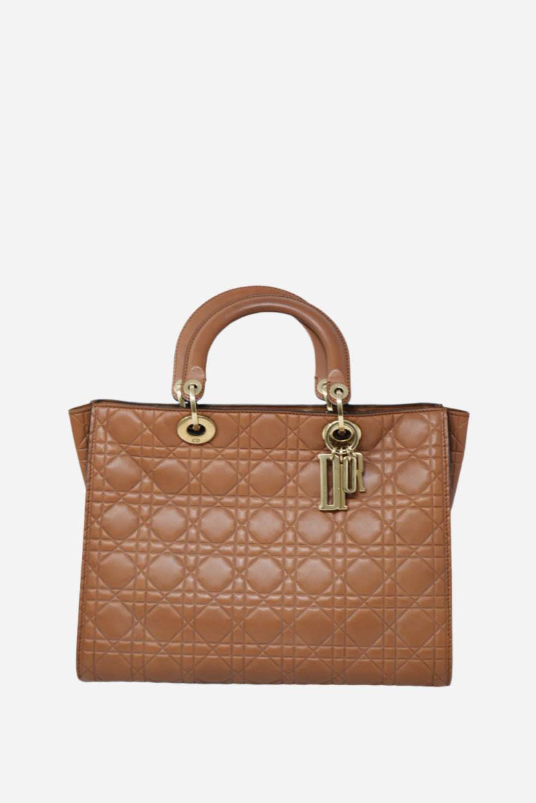 Dior Calfskin Lady Dior Large Supple Bag