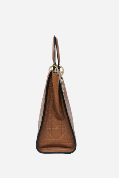 Dior Calfskin Lady Dior Large Supple Bag