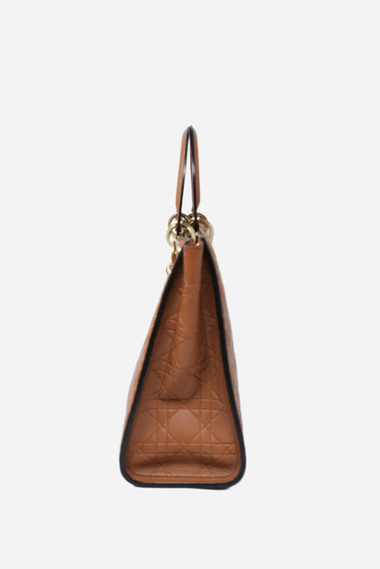 Dior Calfskin Lady Dior Large Supple Bag
