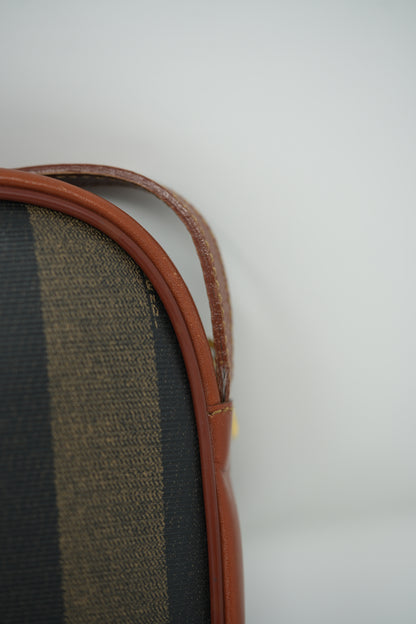 Fendi Vintage Pequin Canvas Crossbody