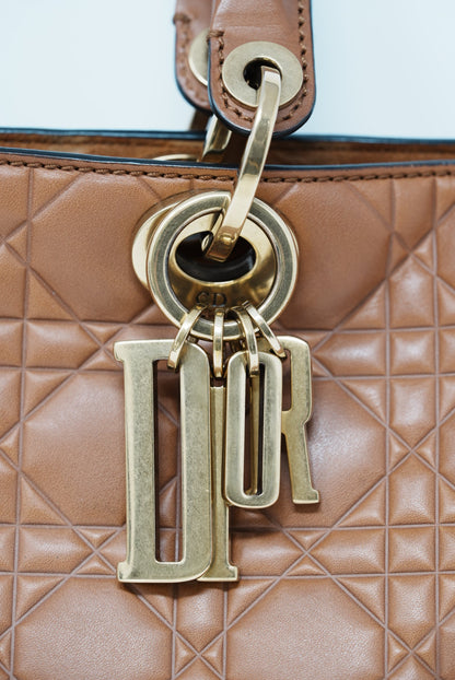 Dior Calfskin Lady Dior Large Supple Bag