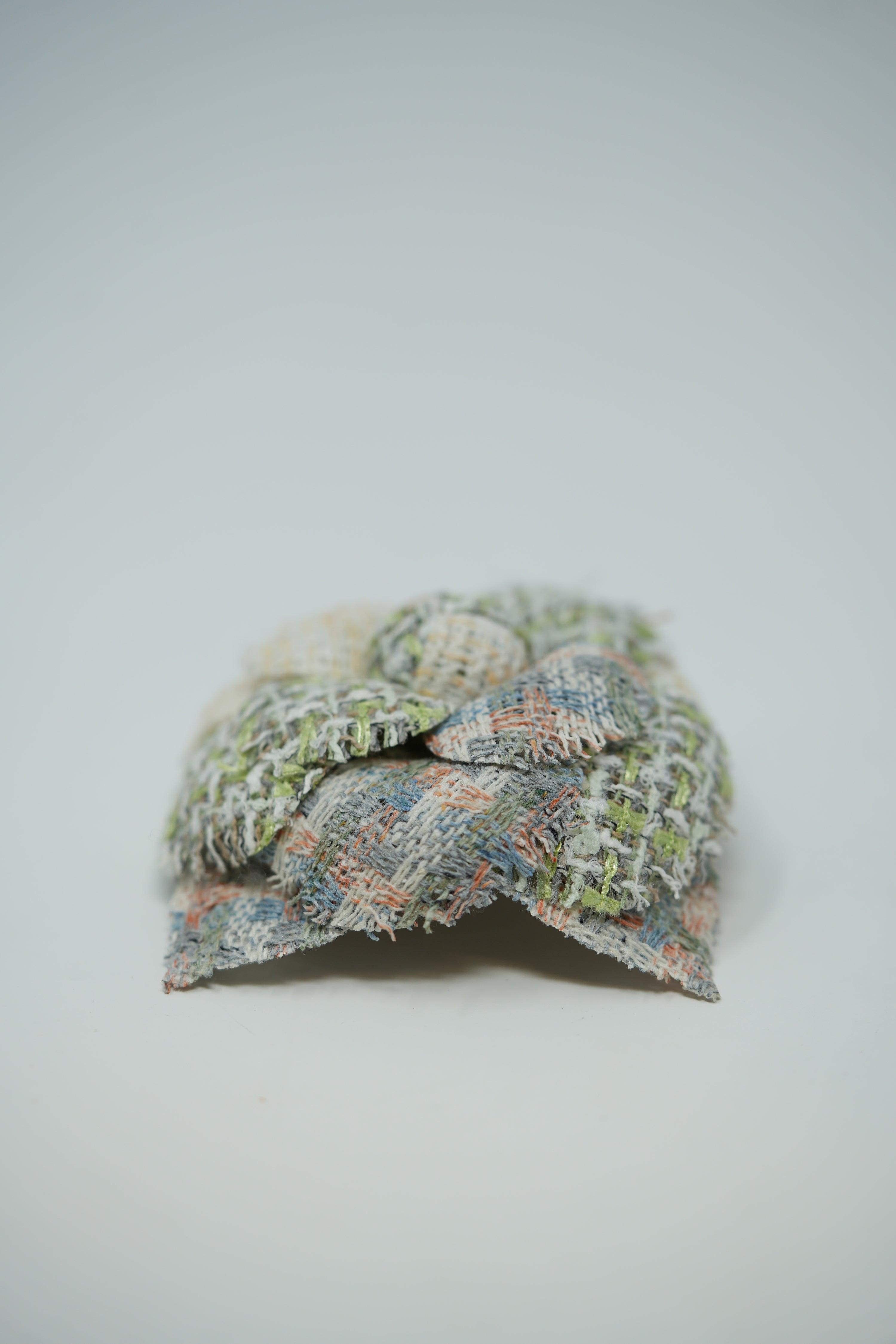 Pre-owned Chanel Camellia Tweed Brooch