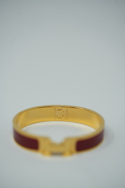 Hermes Clic H Bracelet Red