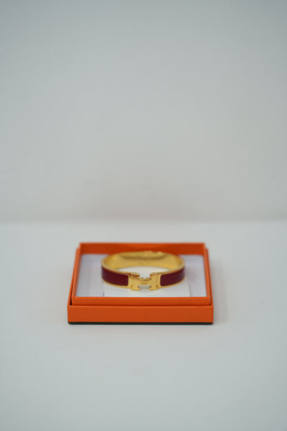Hermes Clic H Bracelet Red