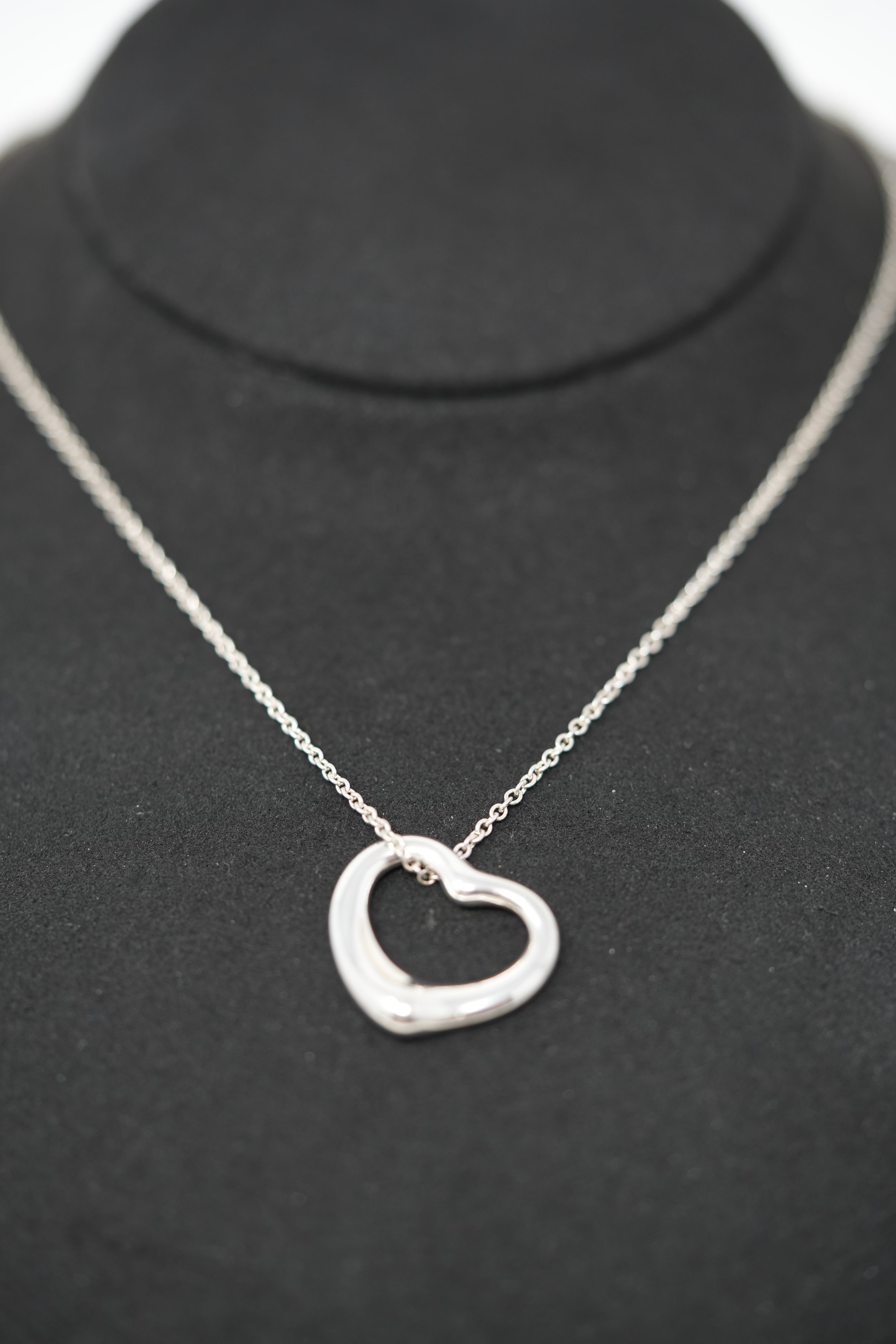 Tiffany Elsa Heart Pendant In Silver