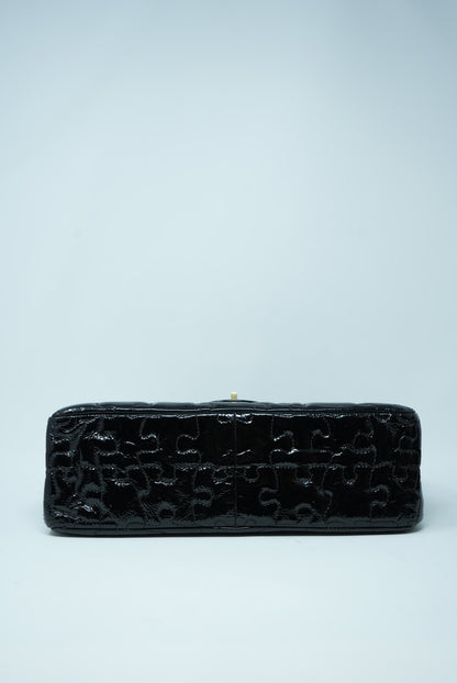 Pre-Owned Chanel Puzzle 2.55 Patent Black