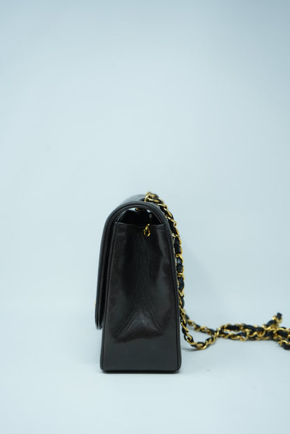 Pre-Owned CHANEL Lambskin Diana Flap Bag Medium