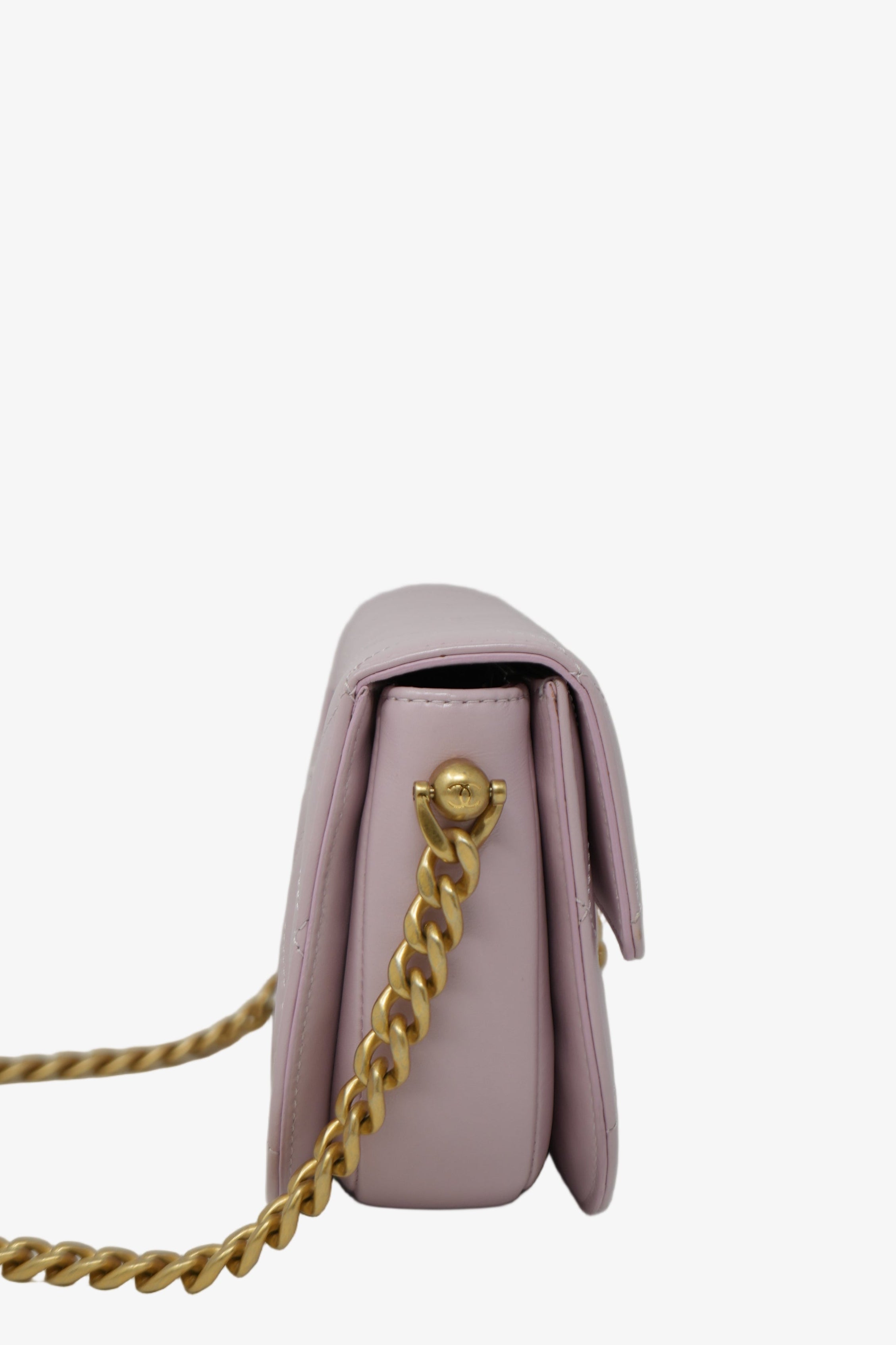 Pre-owned Chanel Calfskin Round Messenger Bag