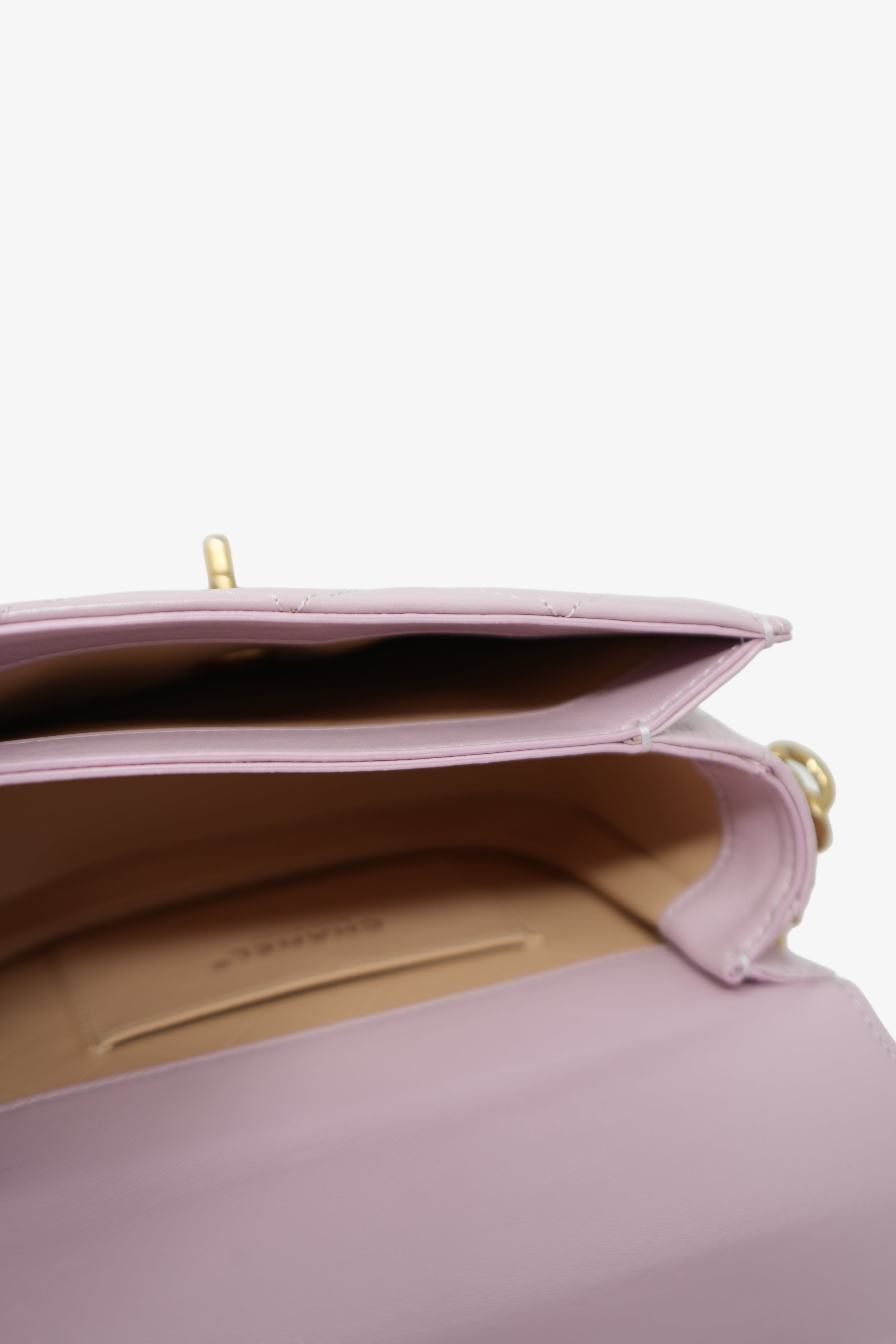 Pre-owned Chanel Calfskin Round Messenger Bag