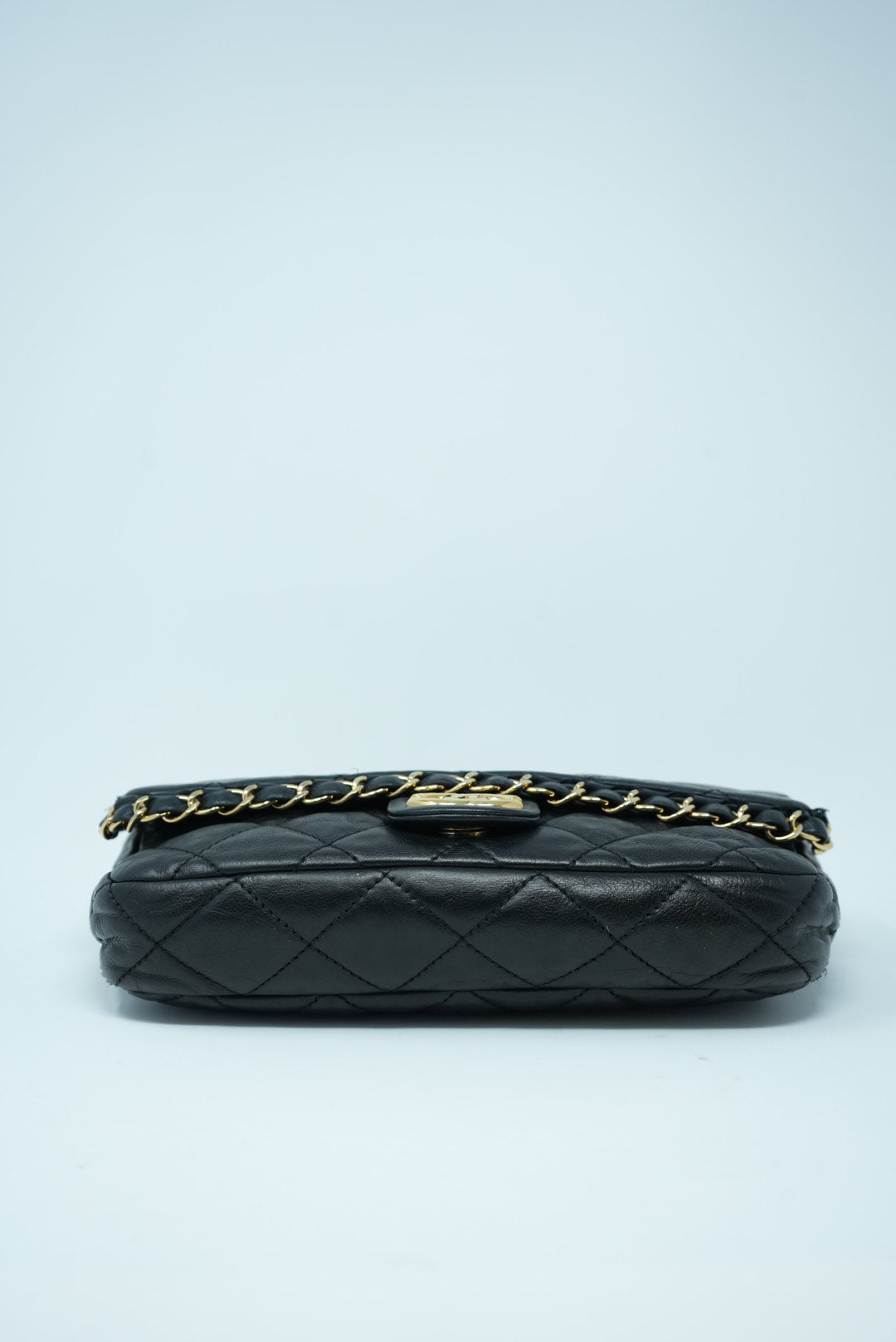 Pre-Owned Chanel Single Flap Bag Black Calfskin