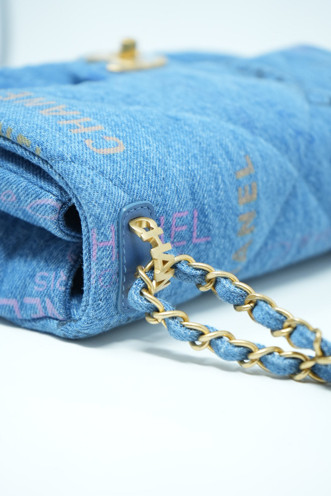 Pre-Owned Chanel Denim Mini Flap Bag New
