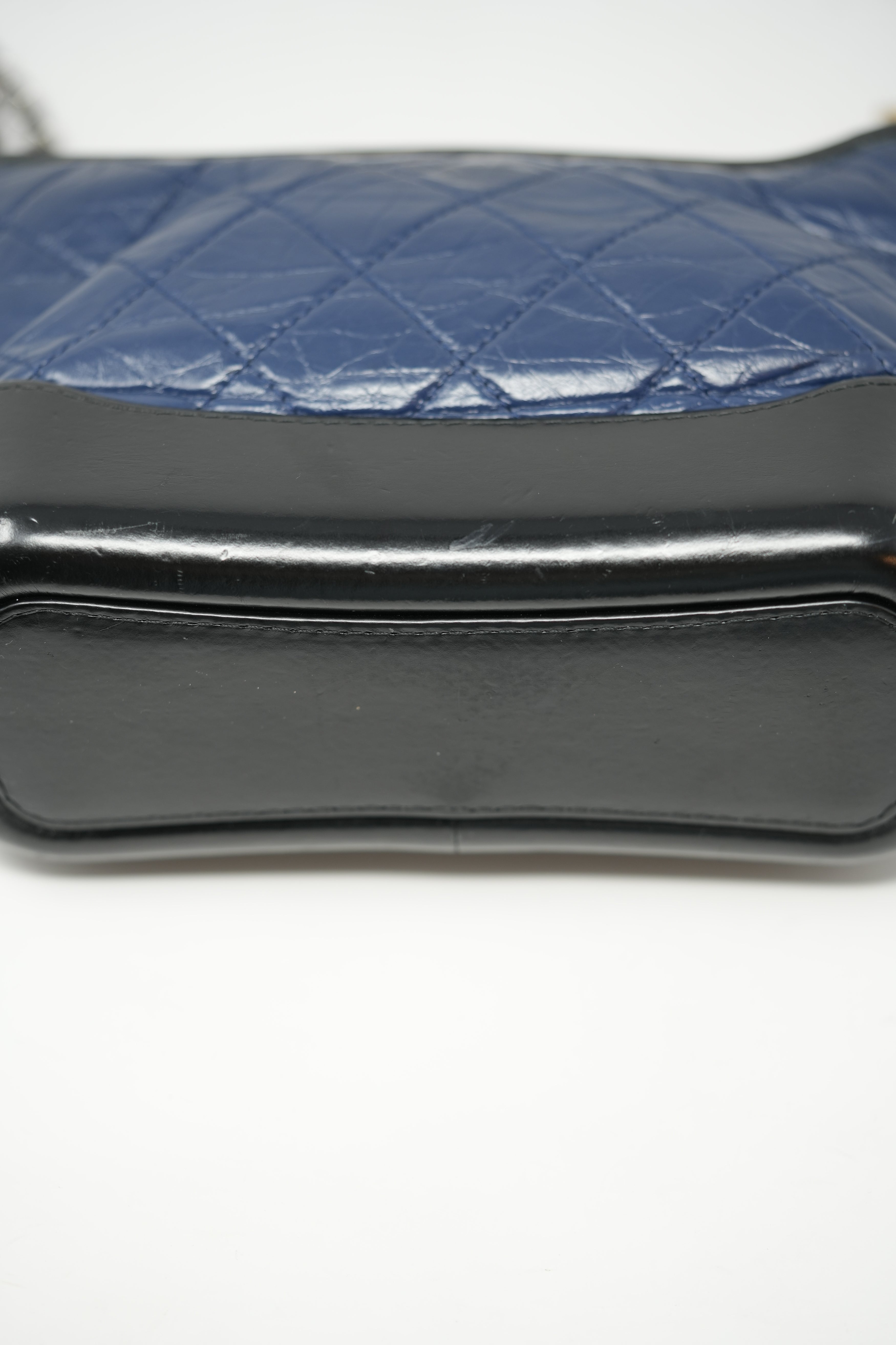 Pre-owned Chanel Small Navy/Black Gabrielle Hobo Bag