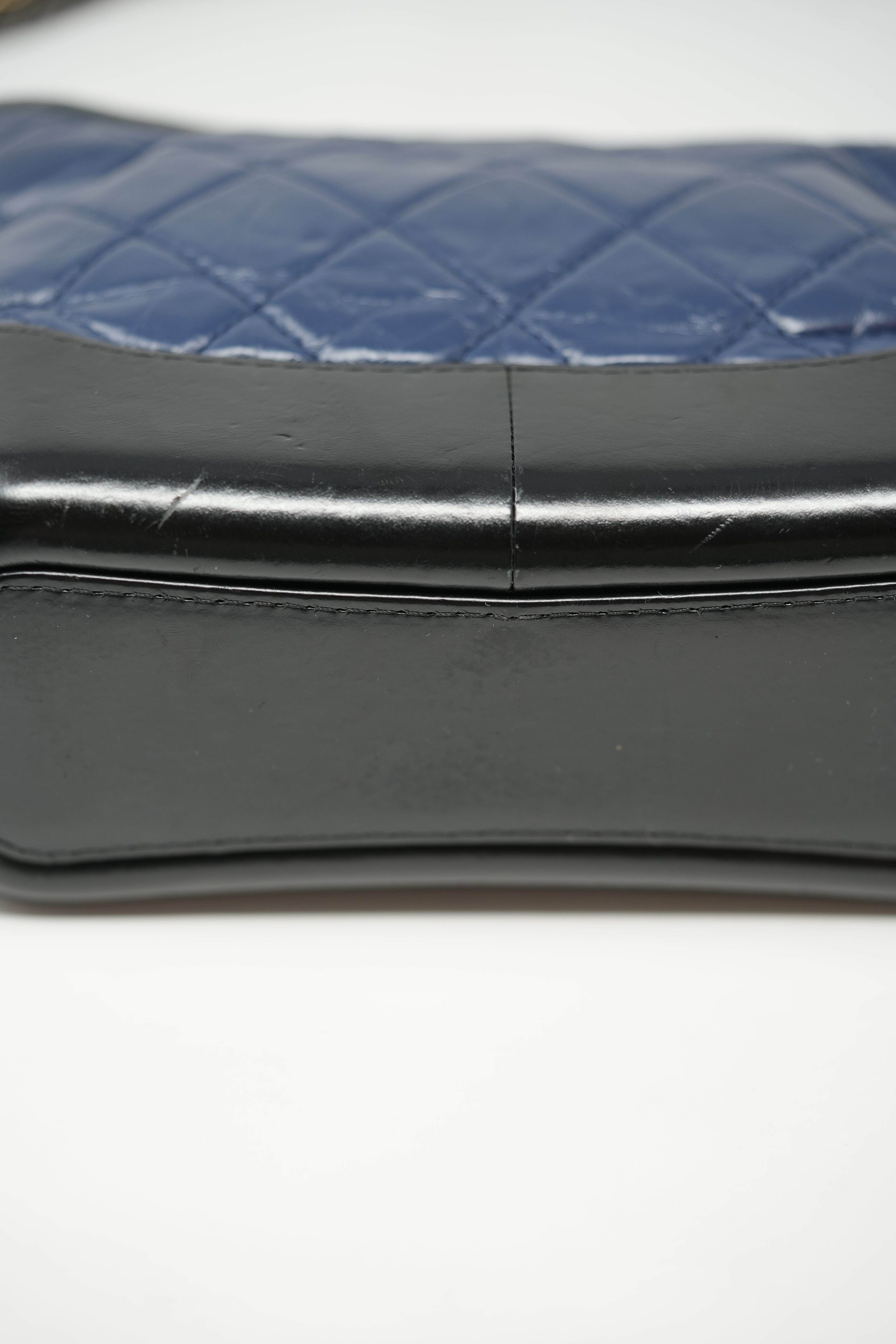 Pre-owned Chanel Small Navy/Black Gabrielle Hobo Bag