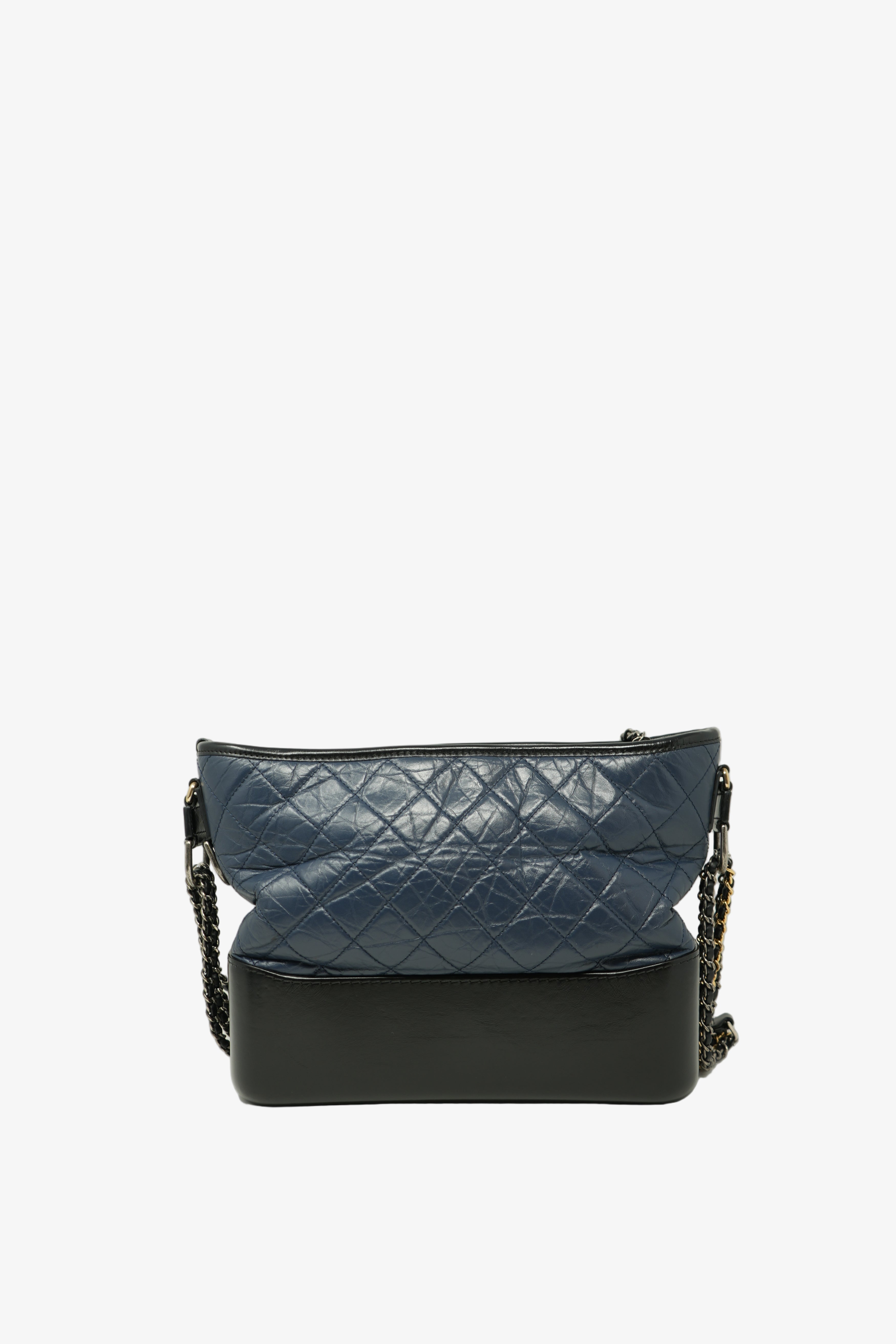 Pre-owned Chanel Gabrielle Hobo Medium Blue
