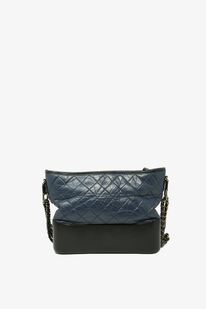 Pre-owned Chanel Gabrielle Hobo Medium Blue