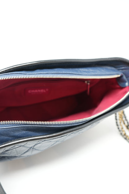Pre-owned Chanel Gabrielle Hobo Medium Blue