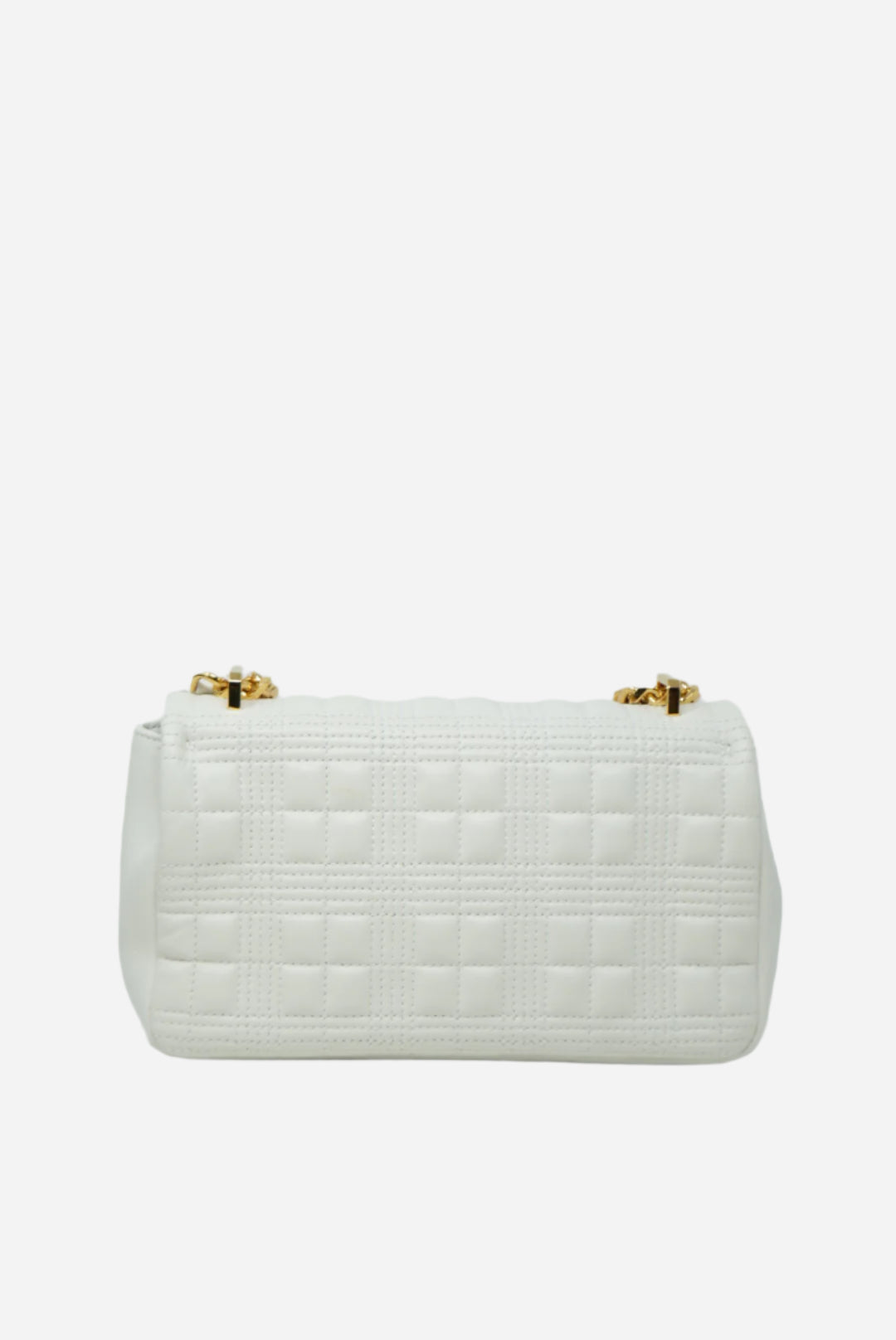 Burberry White Leather Lola Shoulder Bag