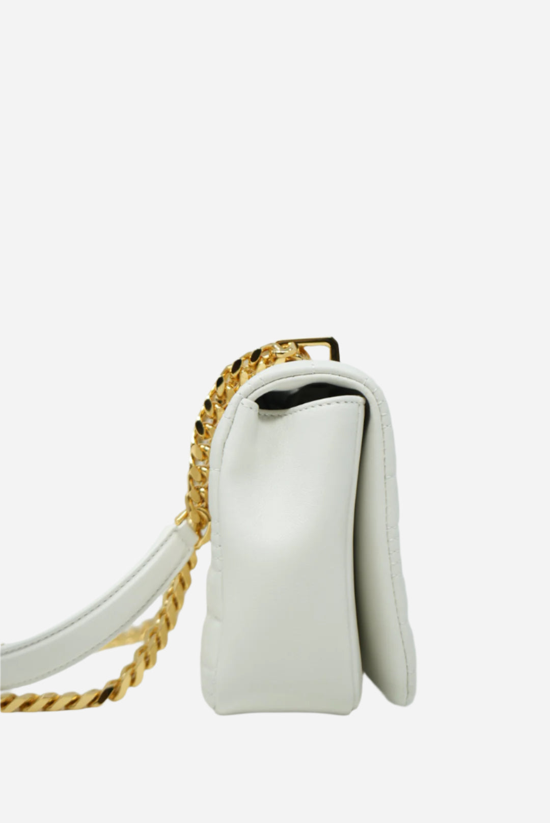 Burberry White Leather Lola Shoulder Bag