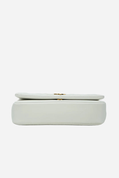 Burberry White Leather Lola Shoulder Bag