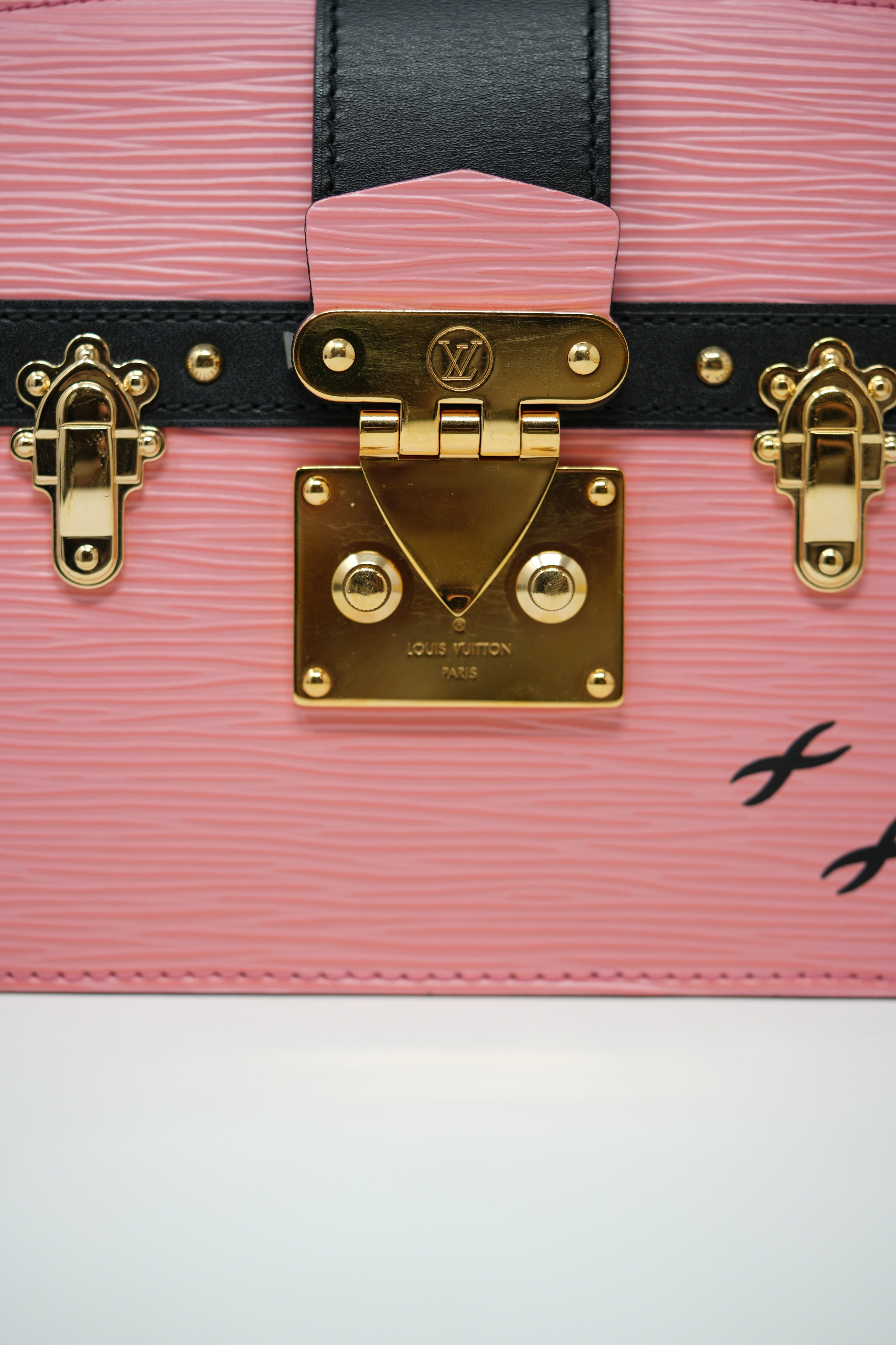 Louis Vuitton 2018 Pink Epi Leather Trunk Clutch