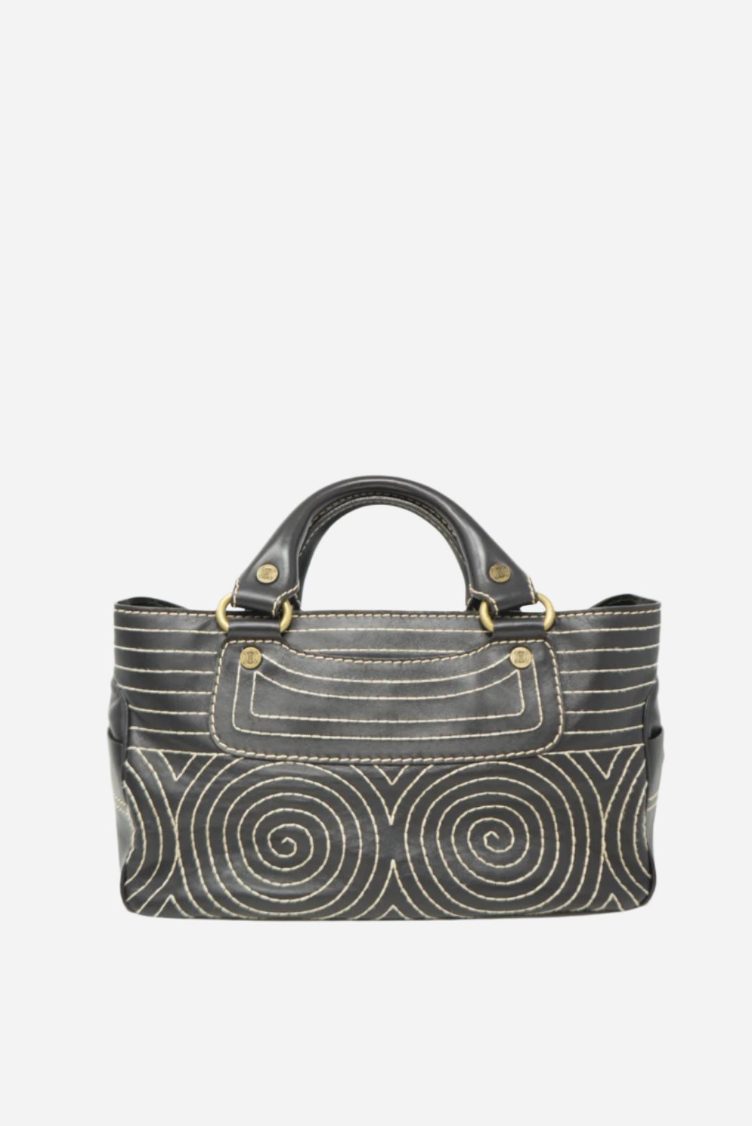 Celine Vintage Brown Leather Handbag