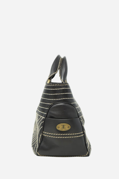 Celine Vintage Brown Leather Handbag