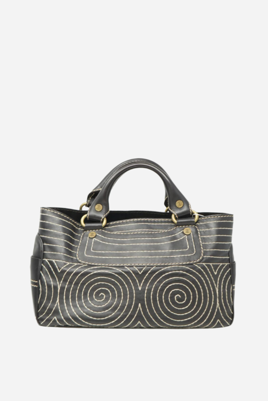 Celine Vintage Brown Leather Handbag