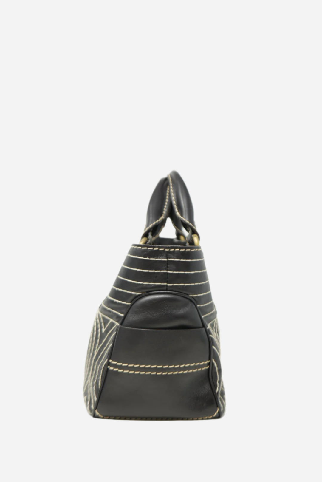Celine Vintage Brown Leather Handbag