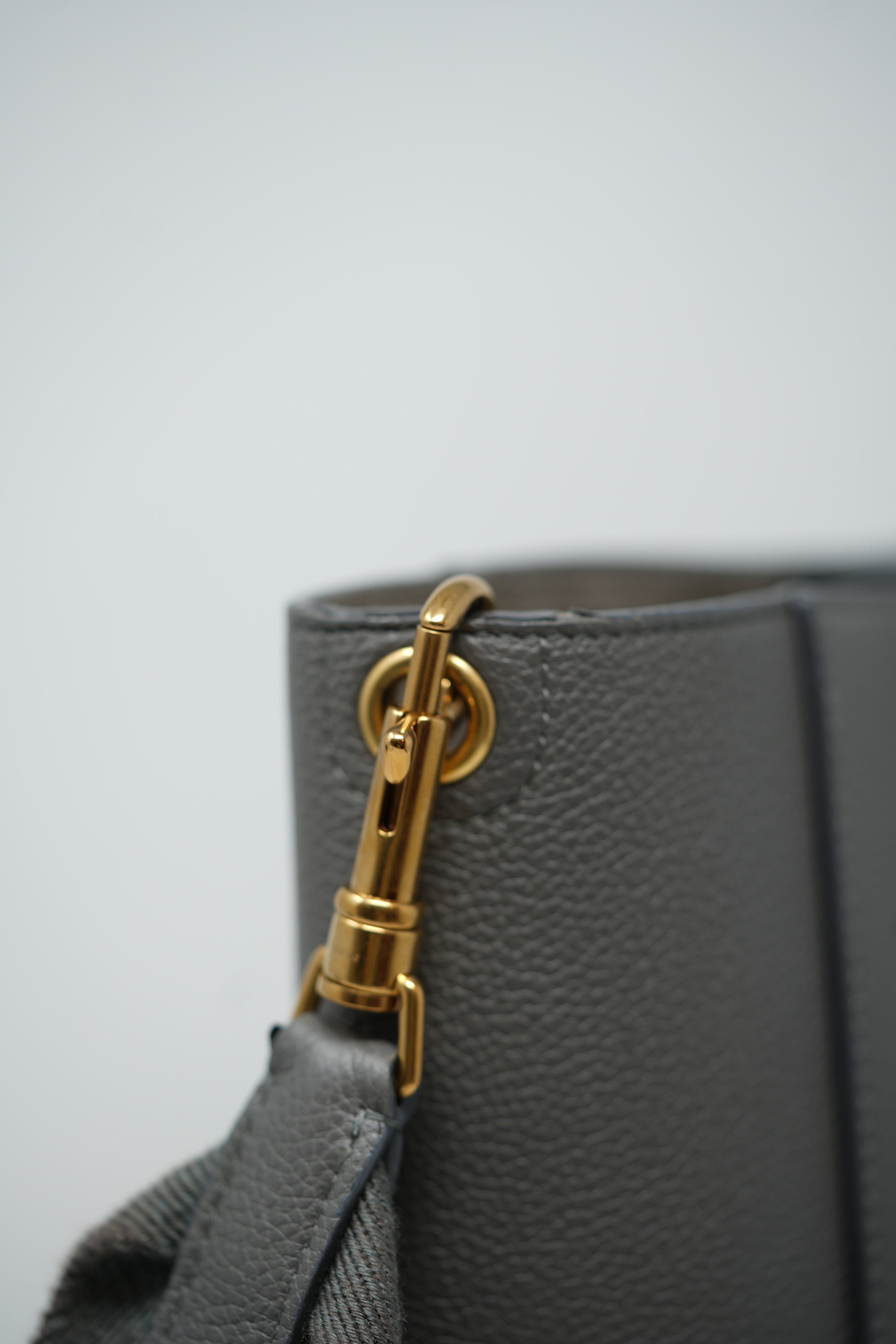 Celine Small Leather Sangle Bucket Bag