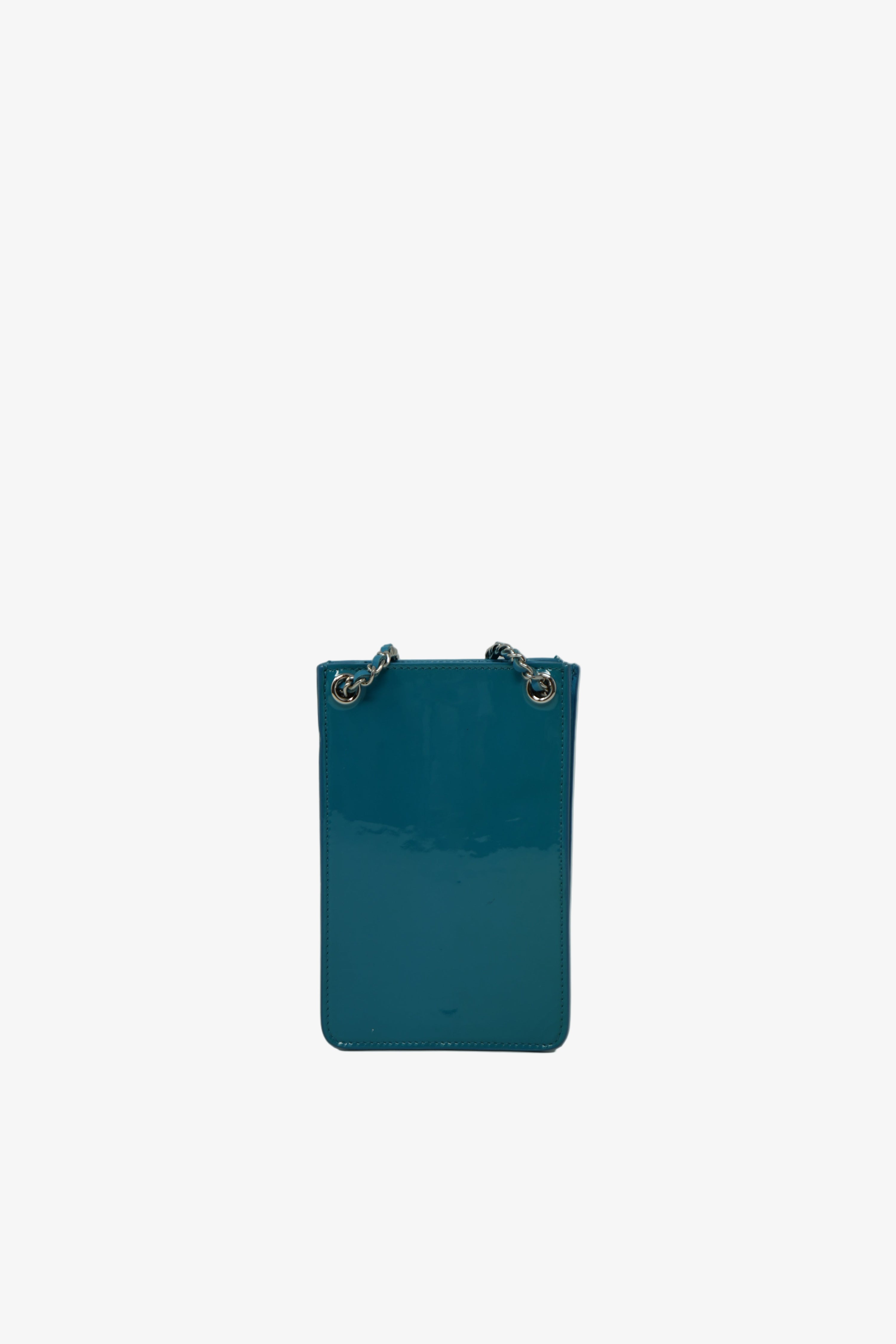 pre-owned Chanel Patent Phone Holder Bag