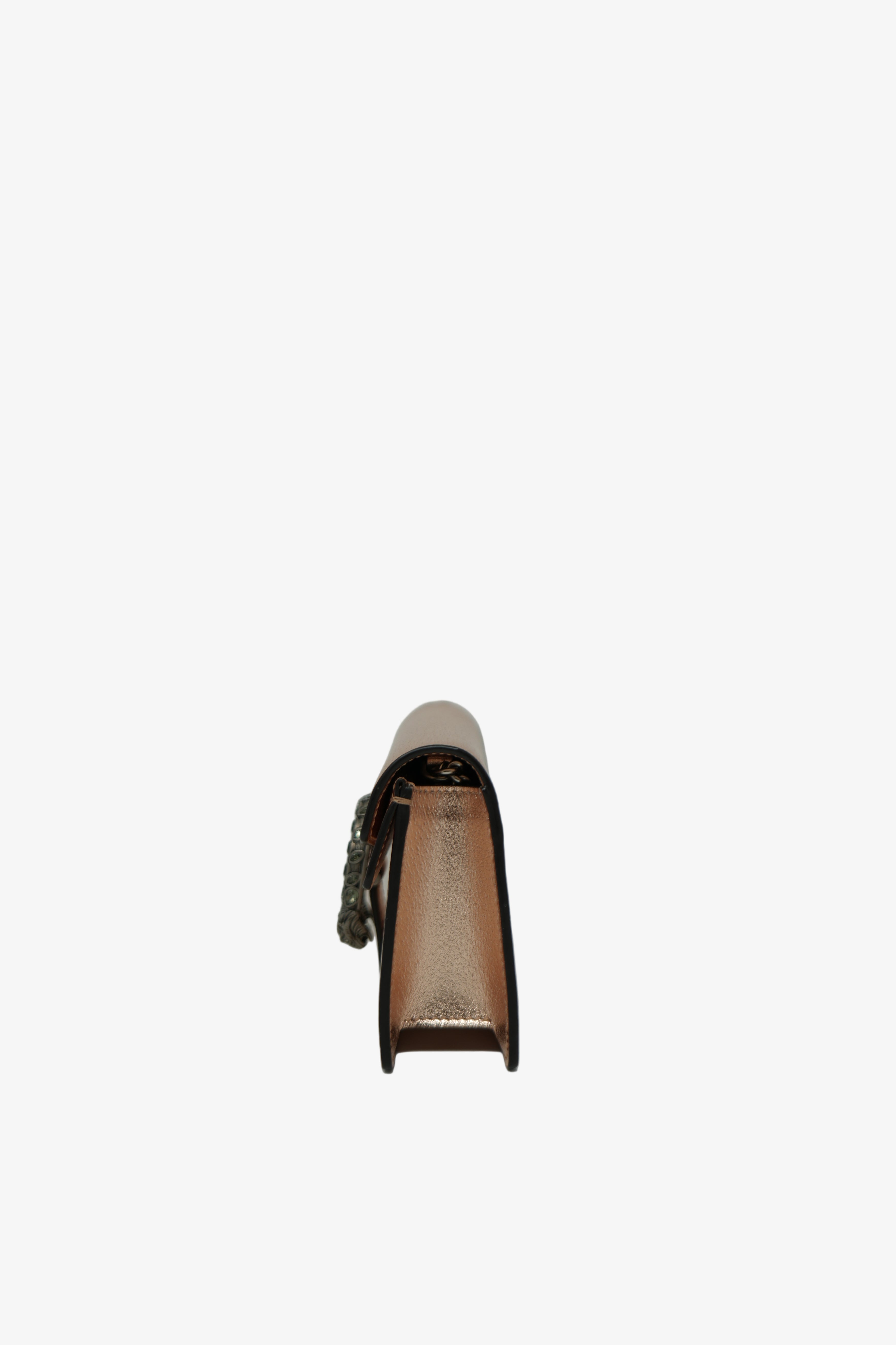 Gucci Gold Metallic Leather Dionysus Mini Bag