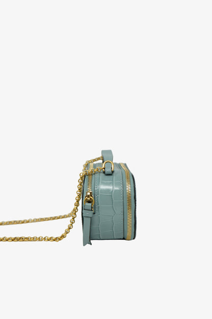 Chloe Crocodile Embossed Vanity Bag